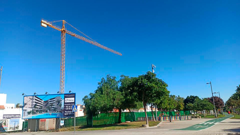 Obras en el Bulevar de San José de la Rinconada