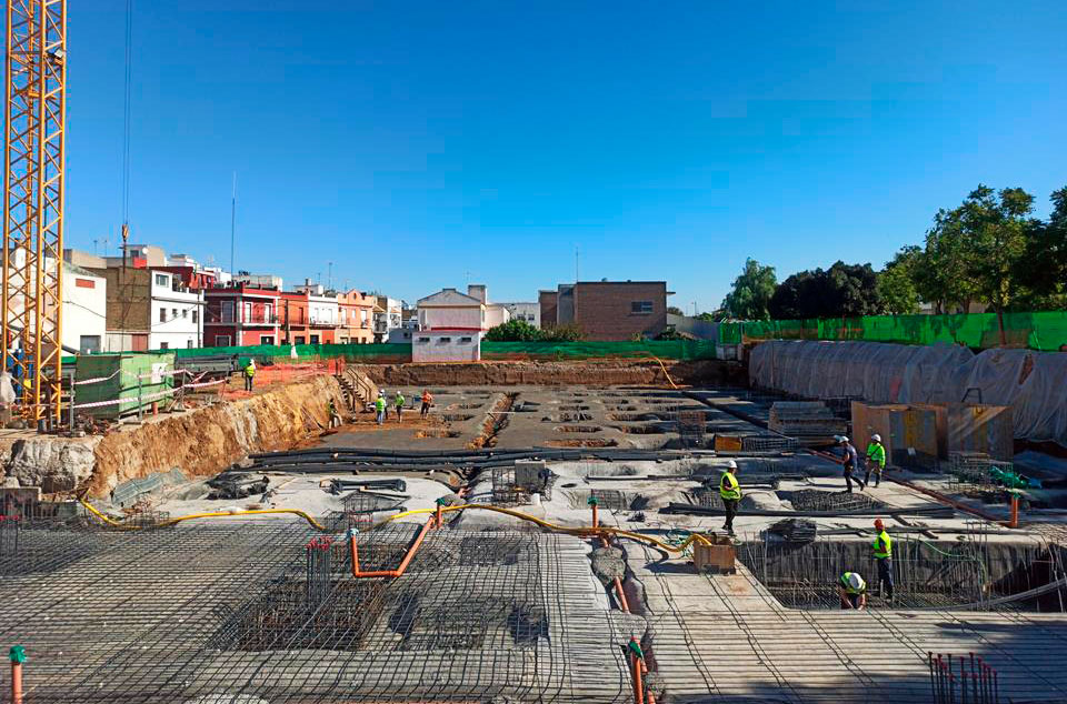 Obras en el Bulevar de San José de la Rinconada